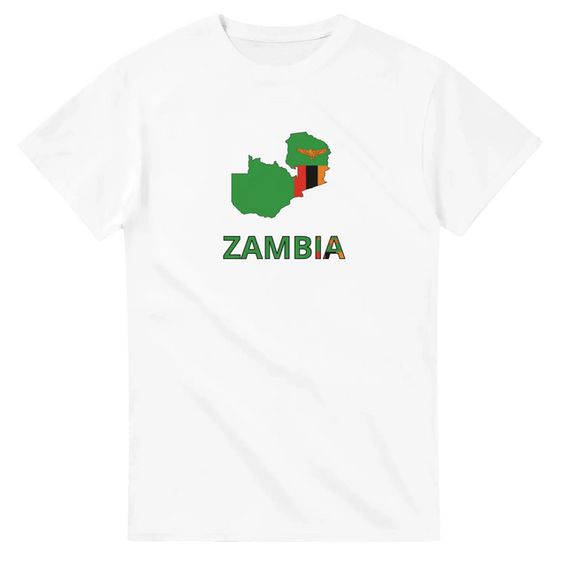 T-shirt drapeau zambie carte - pixelforma