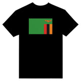 T-shirt drapeau zambie coton mélangé brodé manches longues