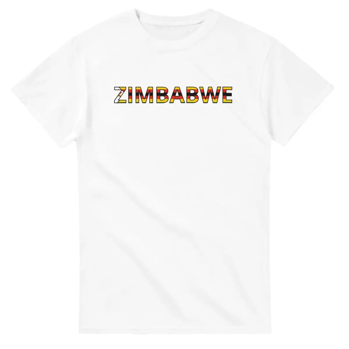 T-shirt Drapeau Zimbabwe en écriture - Pixelforma 