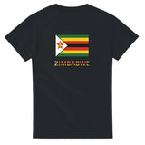 T-shirt drapeau zimbabwe en texte - pixelforma