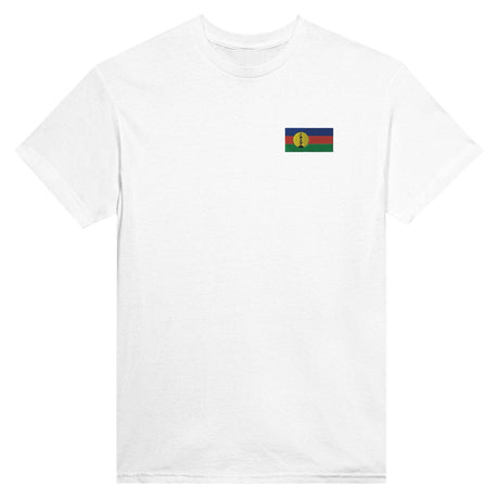 T-shirt Drapeaux de la Nouvelle-Calédonie en broderie - Pixelforma