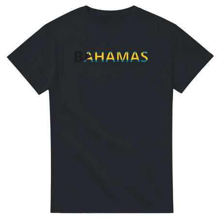 T-shirt écriture Drapeau Bahmas en écriture - Pixelforma 