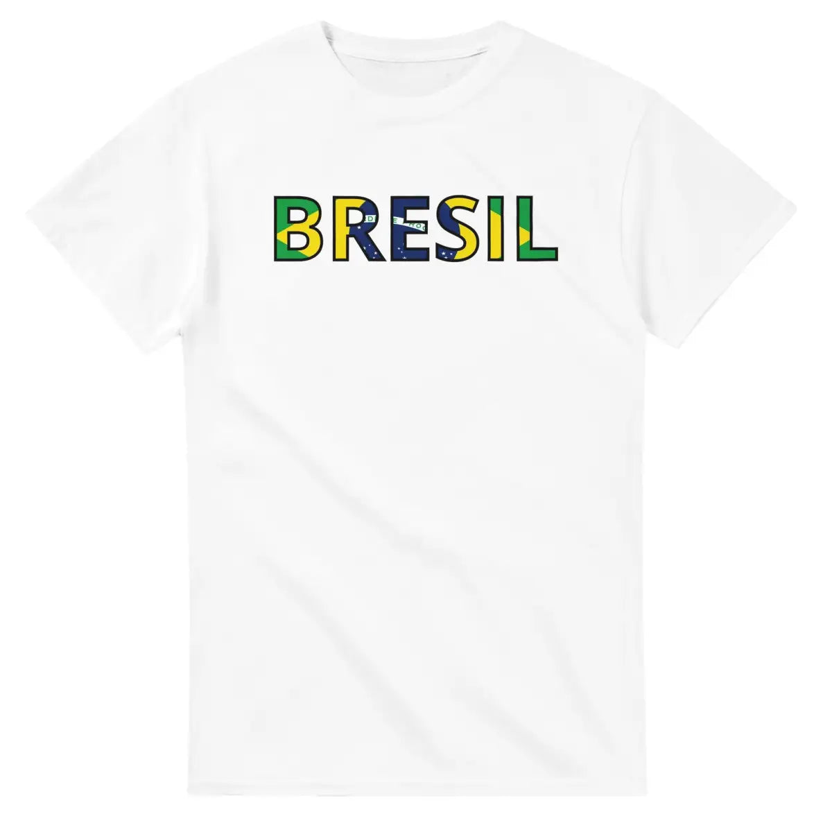 T-shirt écriture Drapeau Brésil - Pixelforma 