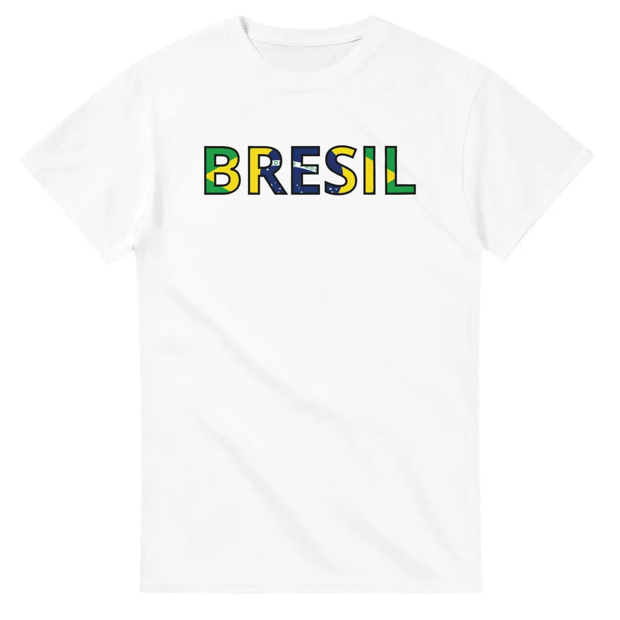 T-shirt écriture drapeau brésil - pixelforma