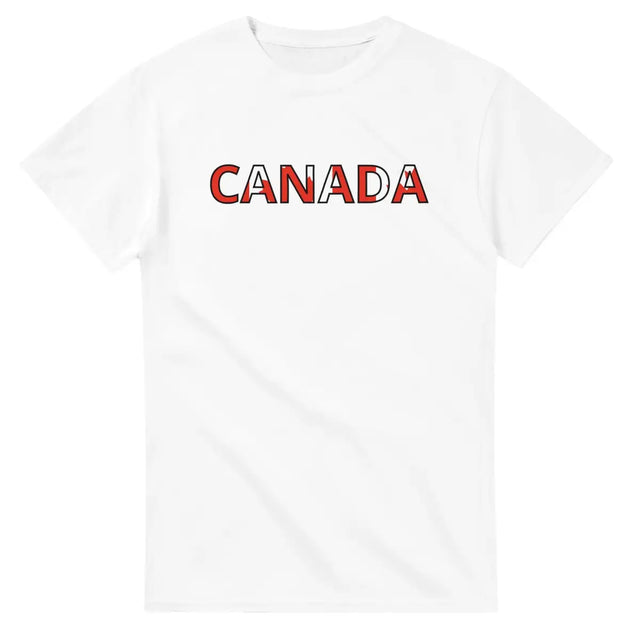 T-shirt écriture Drapeau Canada - Pixelforma 