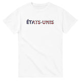 T-shirt écriture Drapeau États-Unis - Pixelforma 