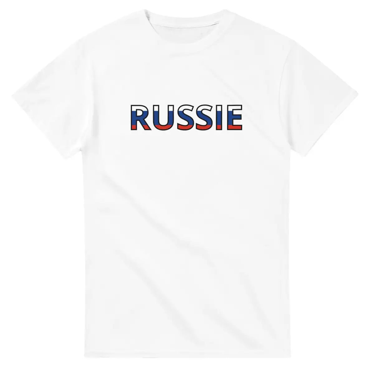 T-shirt écriture Drapeau Russie - Pixelforma 