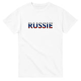 T-shirt écriture Drapeau Russie - Pixelforma 