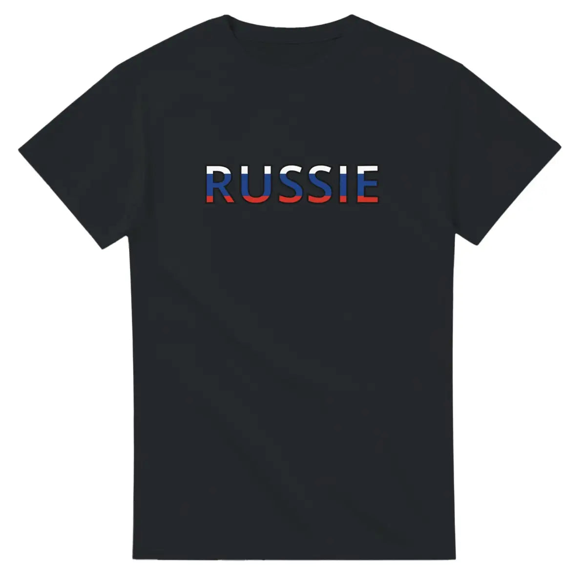 T-shirt écriture Drapeau Russie - Pixelforma 