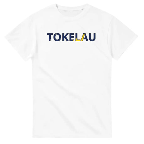 T-shirt écriture Drapeau Tokelau en écriture - Pixelforma 