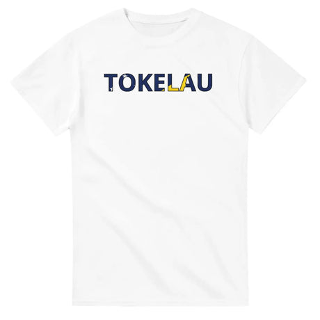 T-shirt écriture drapeau tokelau en écriture - pixelforma