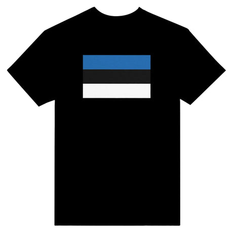 T-shirt estonie brodé coton épais couleur patriote