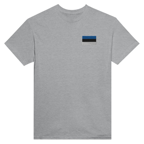 T-shirt estonie broderie couleur coton épais élégant