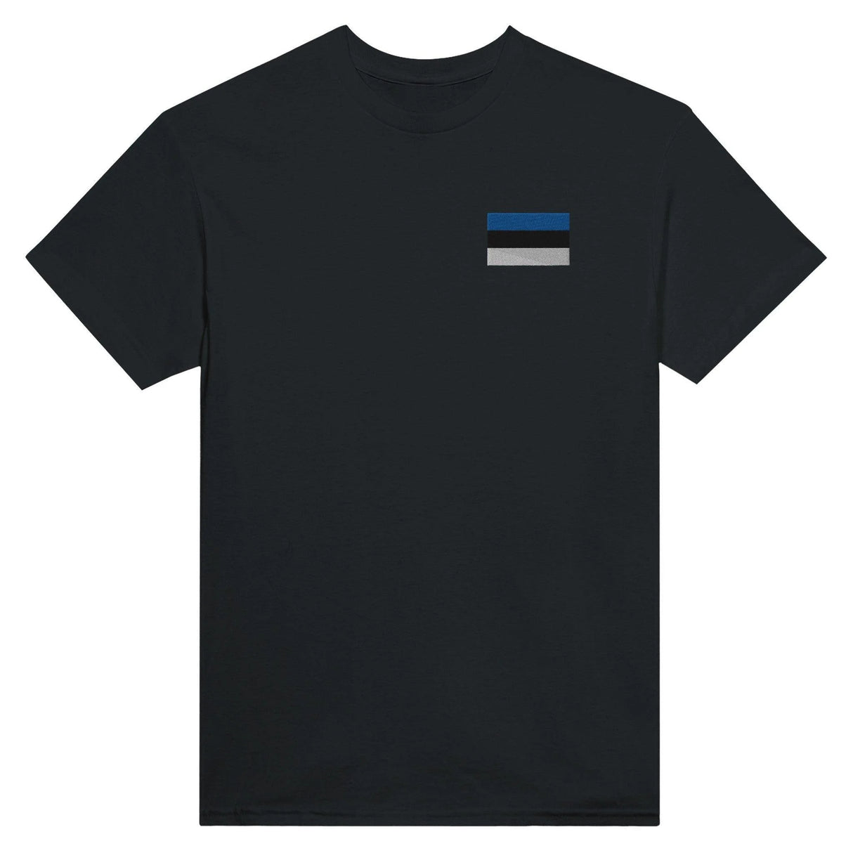 T-shirt estonie broderie couleur coton épais élégant