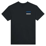 T-shirt estonie broderie couleur coton épais élégant