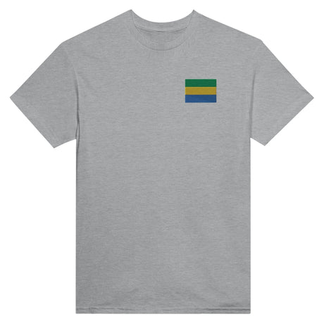 T-shirt gabon brodé en coton épais manches longues
