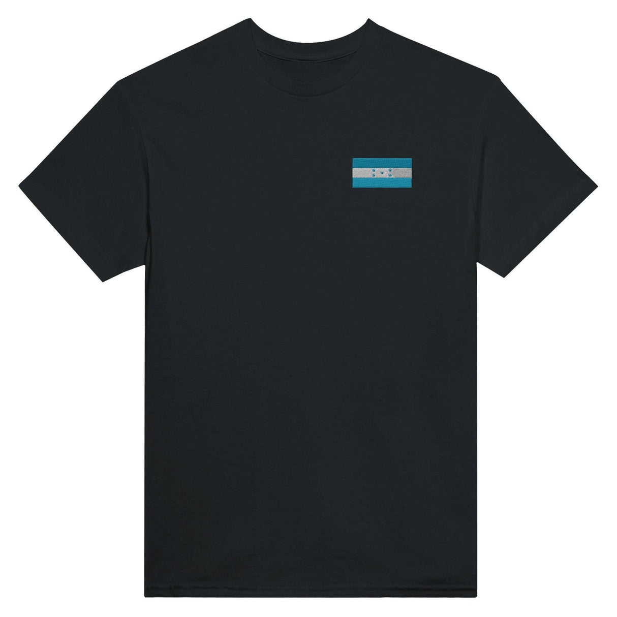 T-shirt honduras broderie couleur en coton épais mélangé