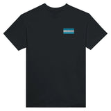 T-shirt honduras broderie couleur en coton épais mélangé