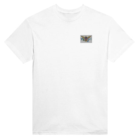 T-shirt îles vierges broderie couleur coton épais doux