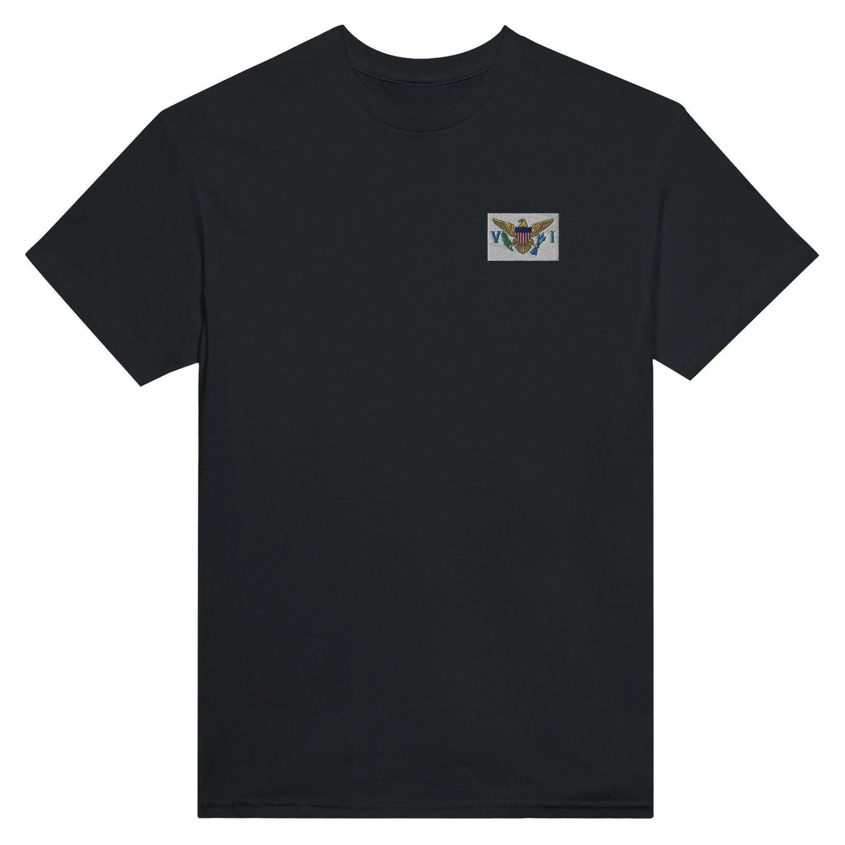 T-shirt îles vierges broderie couleur coton épais doux