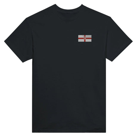 T-shirt irlande du nord broderie couleur coton épais