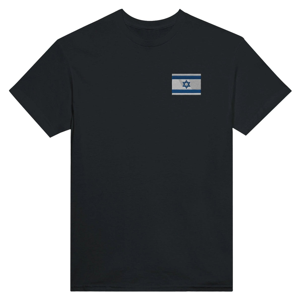 T-shirt israël brodé coton mélangé broderie couleur