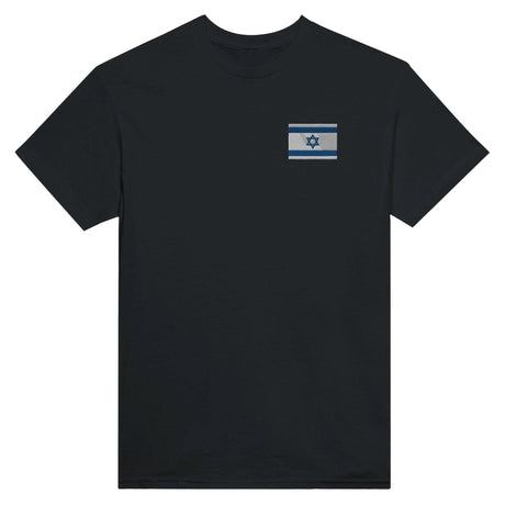 T-shirt israël brodé coton mélangé broderie couleur