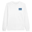 T-shirt manches longues argentine broderie coton doux