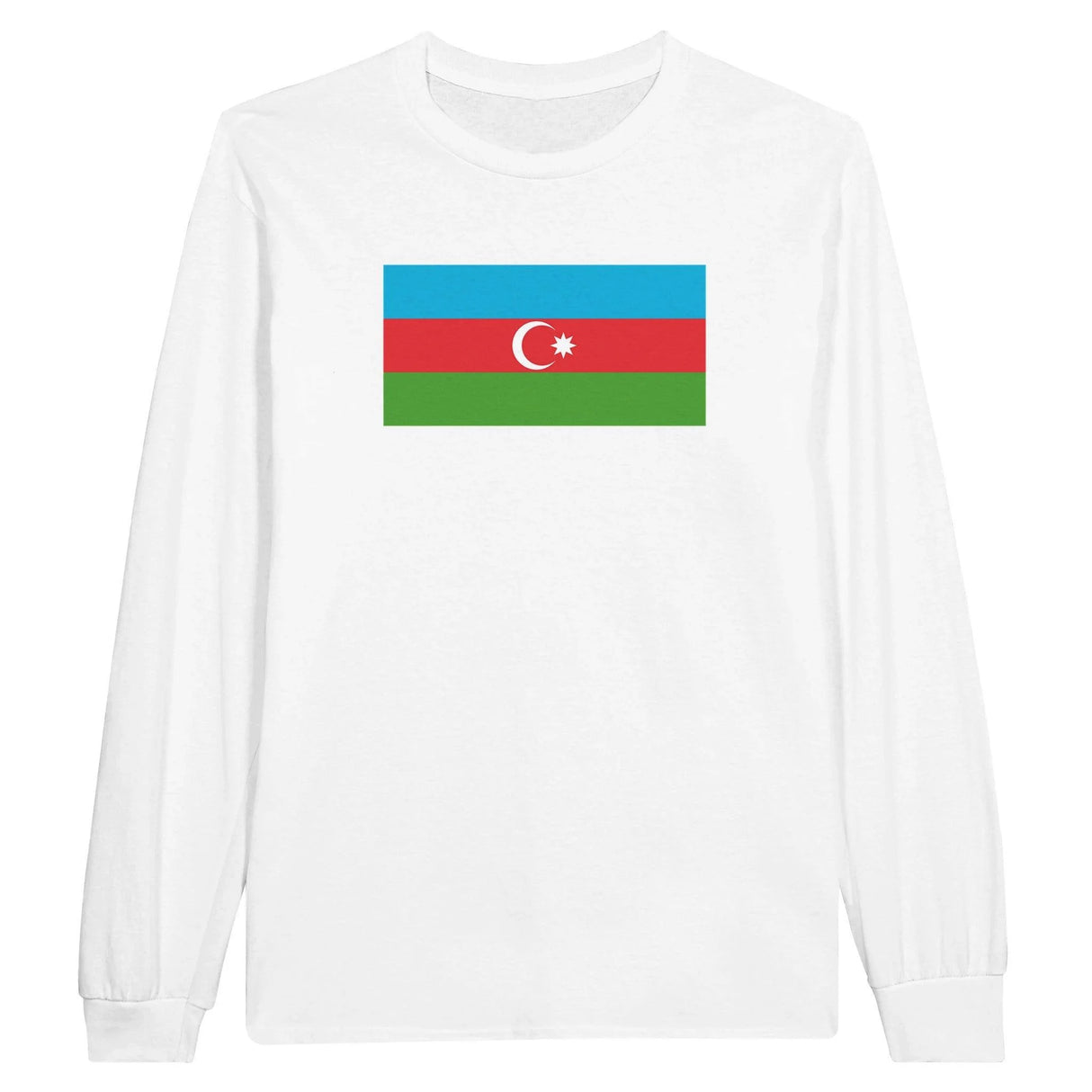 T-shirt manches longues azerbaïdjan coton doux imprimé