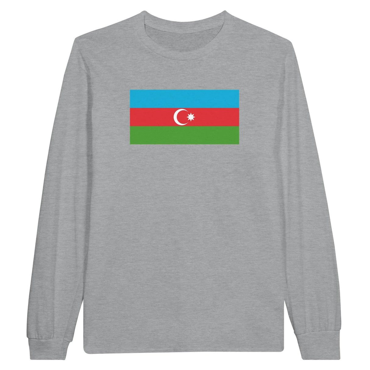 T-shirt manches longues azerbaïdjan coton doux imprimé