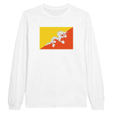 T-shirt manches longues bhoutan couleur coton mélangé doux