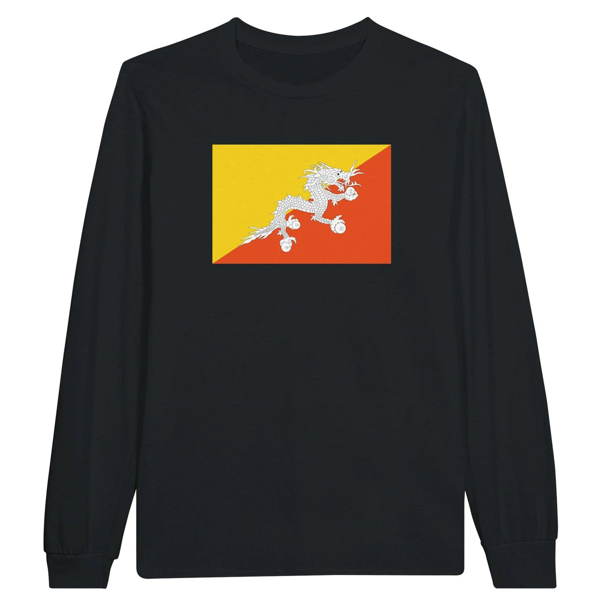 T-shirt manches longues bhoutan couleur coton mélangé doux