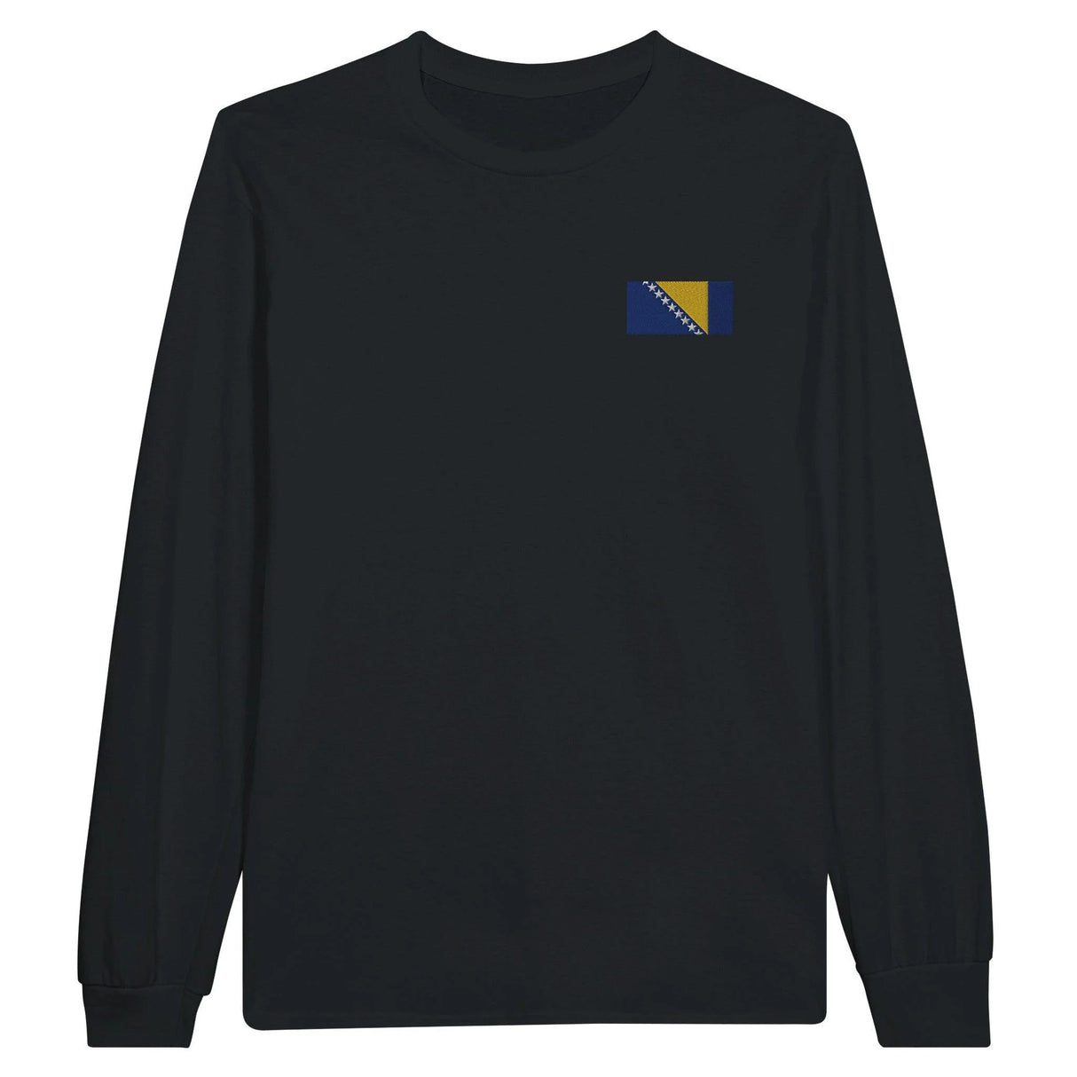 T-shirt manches longues bosnie-herzégovine broderie coton doux