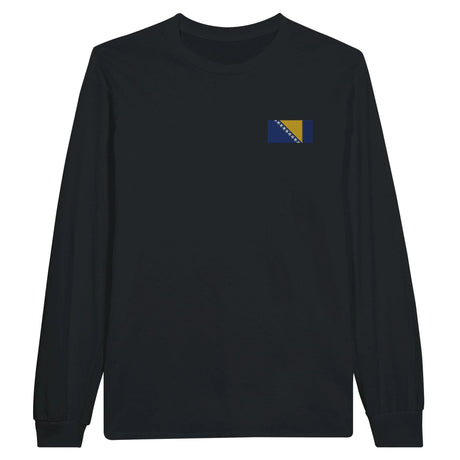 T-shirt manches longues bosnie-herzégovine broderie coton doux