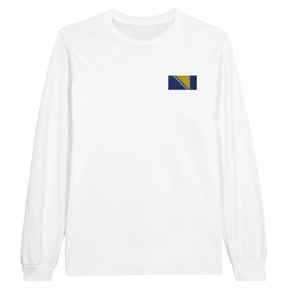 T-shirt manches longues bosnie-herzégovine broderie coton doux