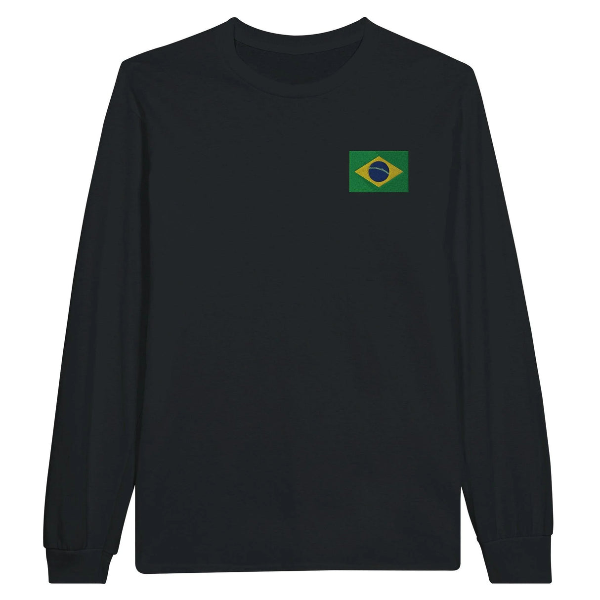 T-shirt manches longues brésil broderie couleur coton doux