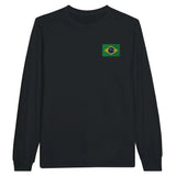 T-shirt manches longues brésil broderie couleur coton doux