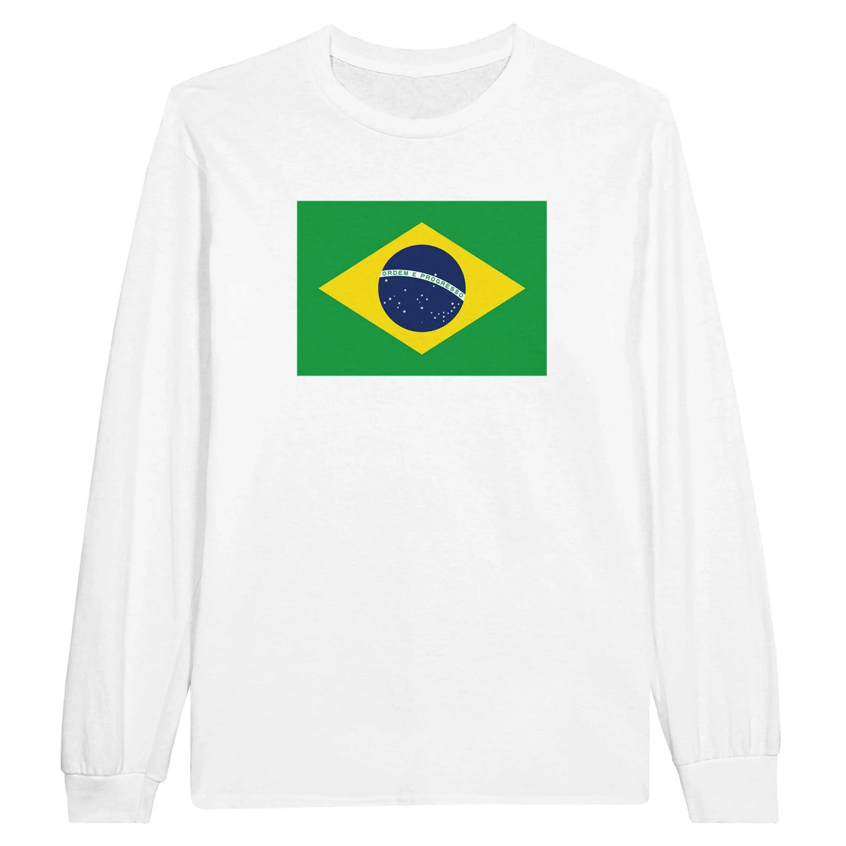 T-shirt manches longues brésil coton mélangé imprimé doux