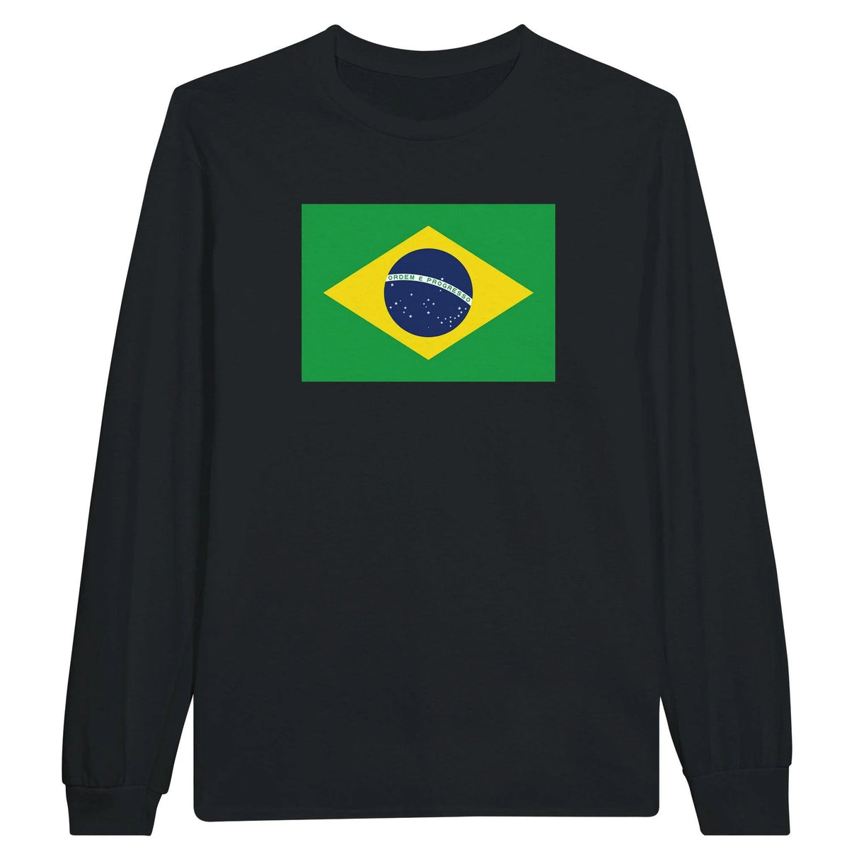 T-shirt manches longues brésil coton mélangé imprimé doux