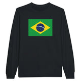 T-shirt manches longues brésil coton mélangé imprimé doux