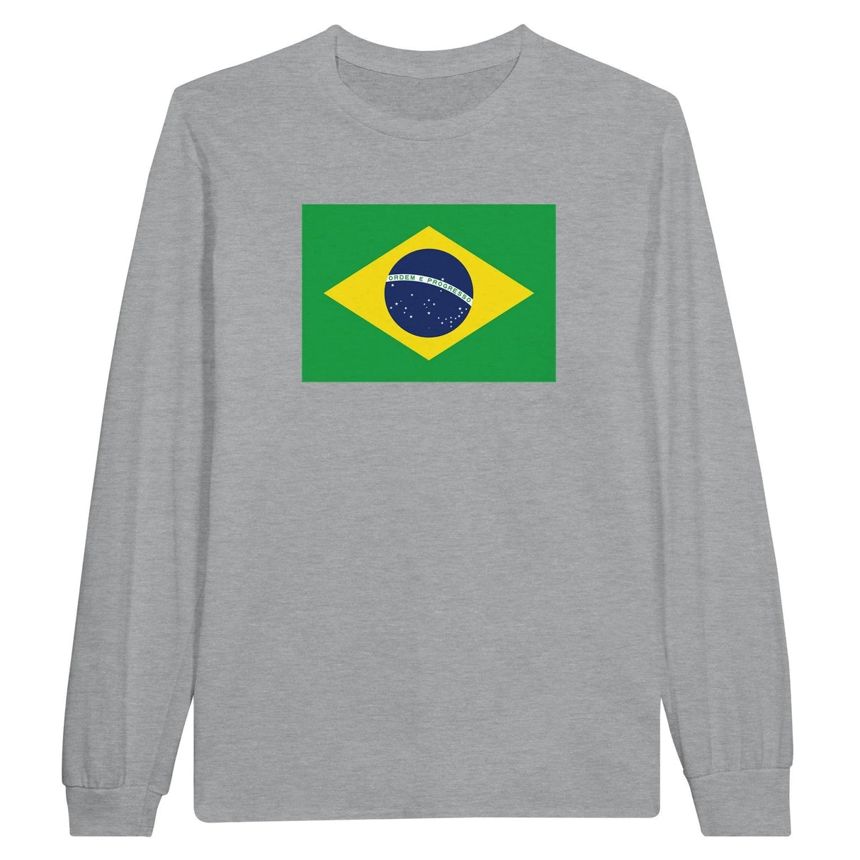 T-shirt manches longues brésil coton mélangé imprimé doux