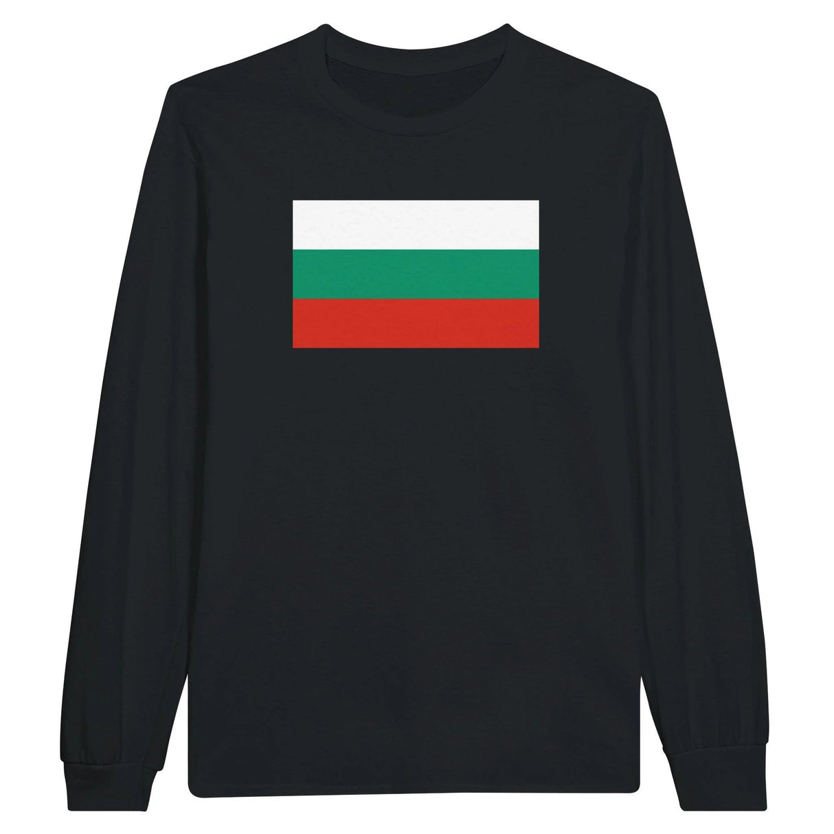 T-shirt manches longues bulgarie coton mélangé drapeau