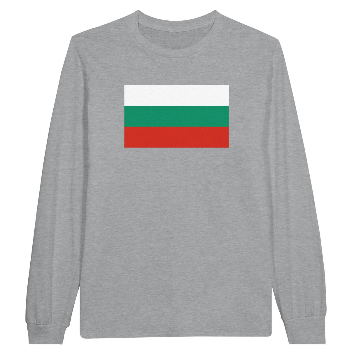 T-shirt manches longues bulgarie coton mélangé drapeau