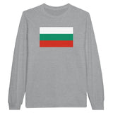 T-shirt manches longues bulgarie coton mélangé drapeau