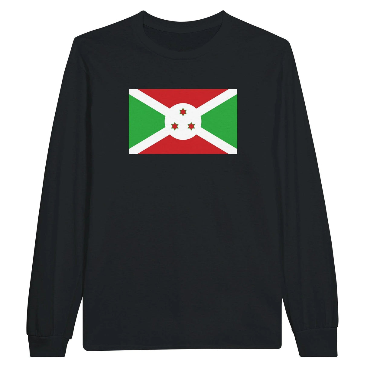 T-shirt manches longues burundi couleur coton mélangé doux