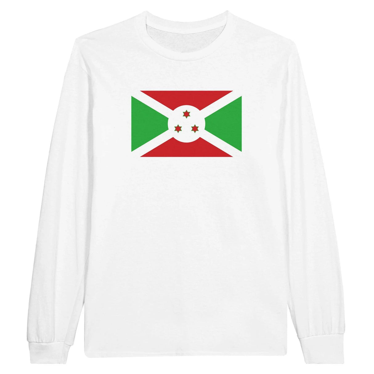 T-shirt manches longues burundi couleur coton mélangé doux