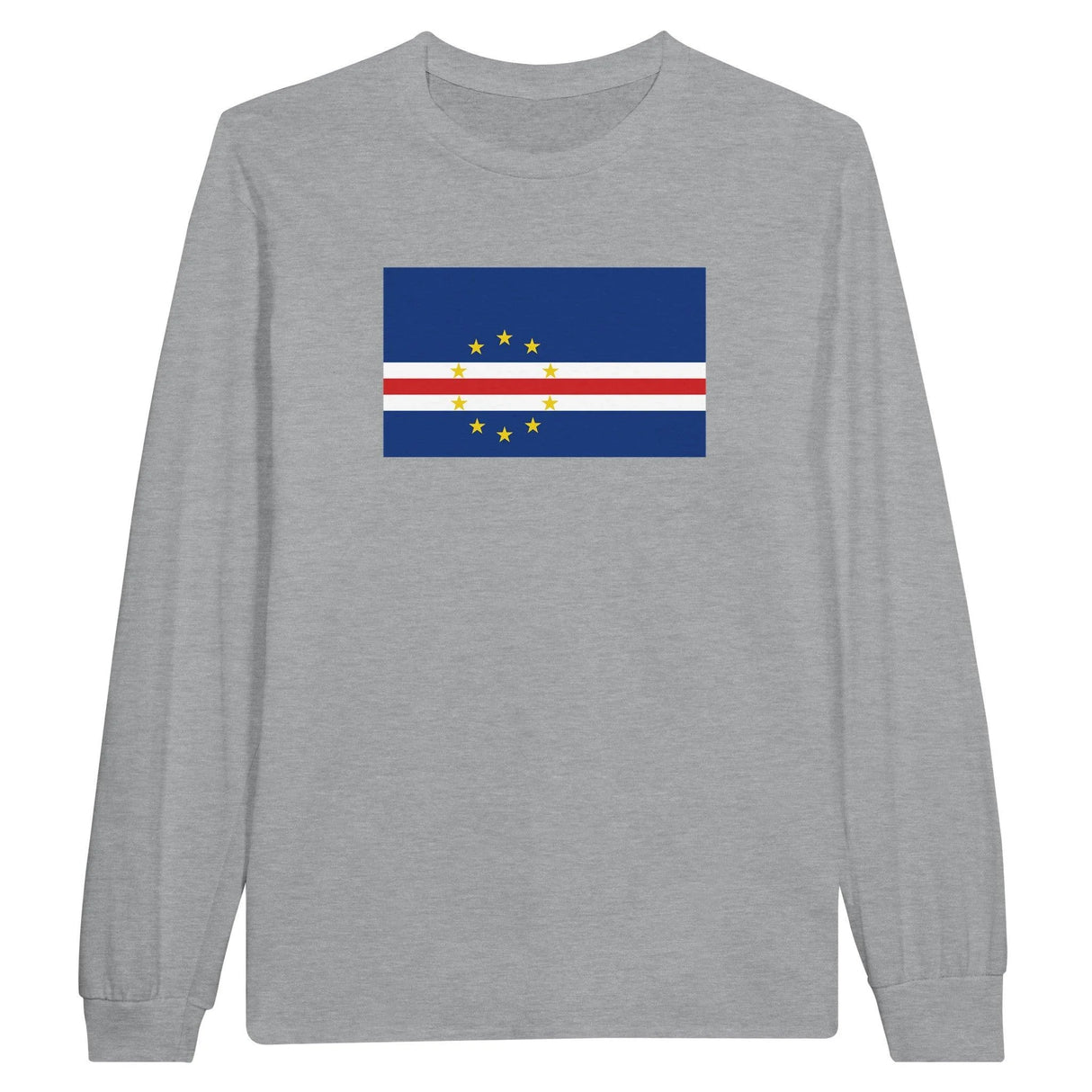 T-shirt manches longues cap-vert coton mélangé douceur