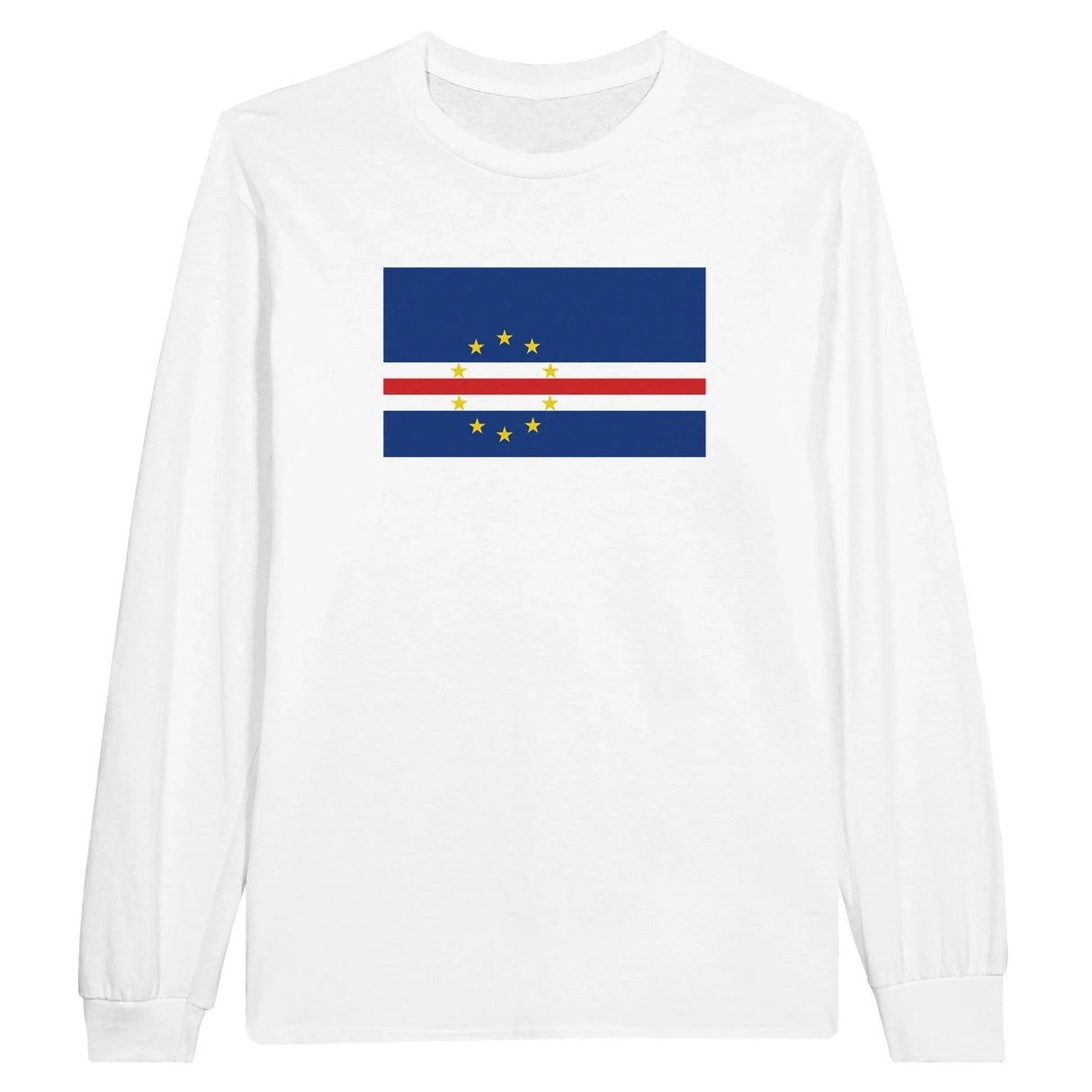 T-shirt manches longues cap-vert coton mélangé douceur