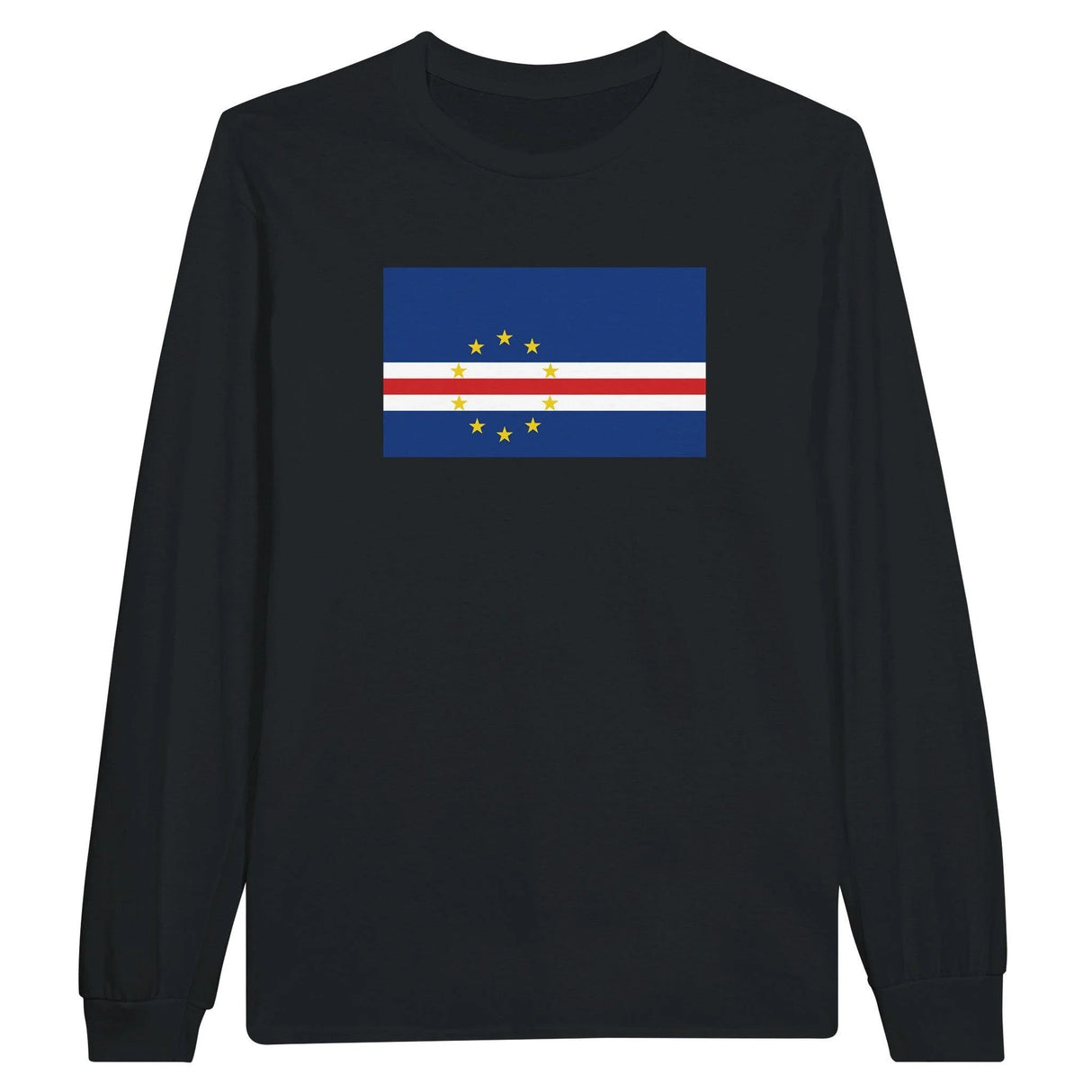 T-shirt manches longues cap-vert coton mélangé douceur