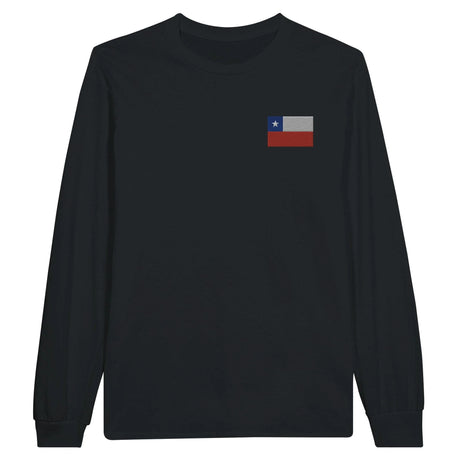 T-shirt manches longues chili broderie couleur coton doux
